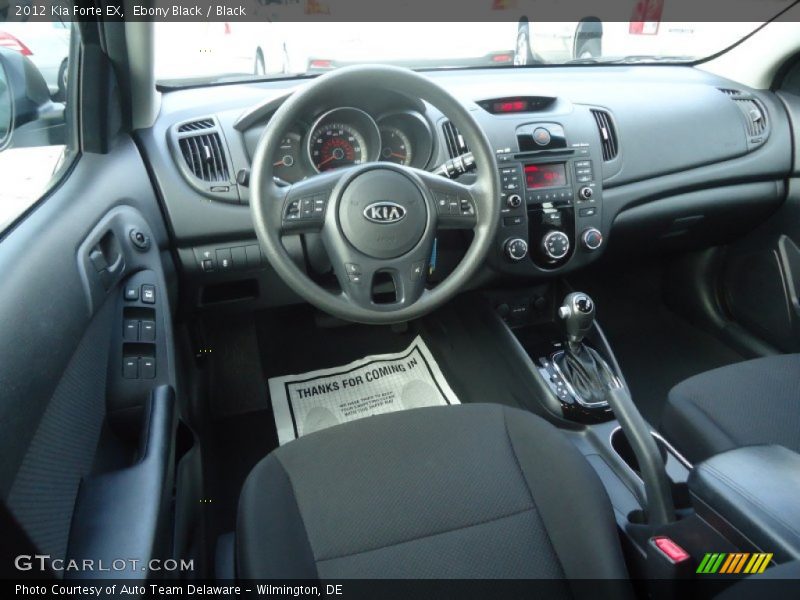 Ebony Black / Black 2012 Kia Forte EX