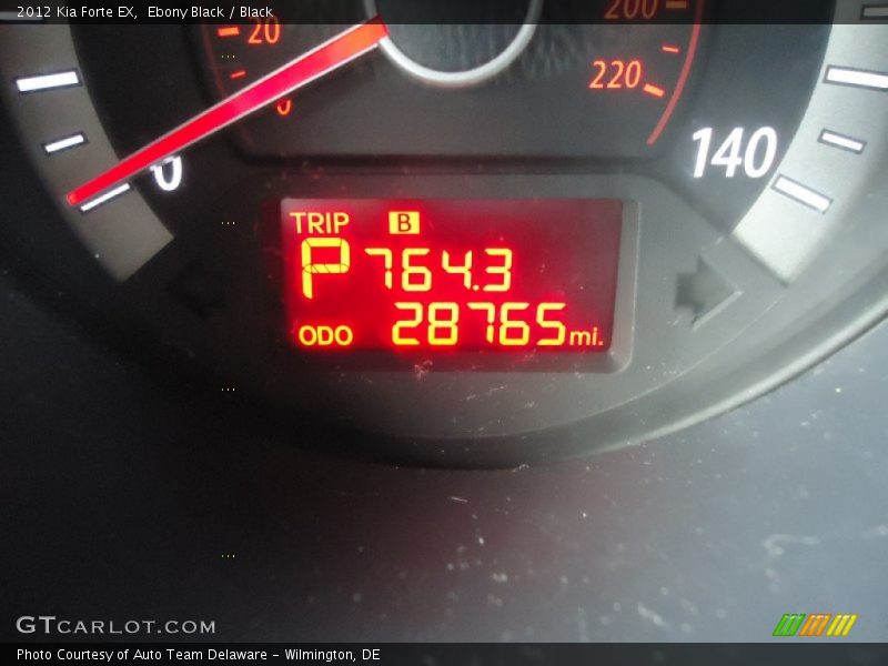 Ebony Black / Black 2012 Kia Forte EX