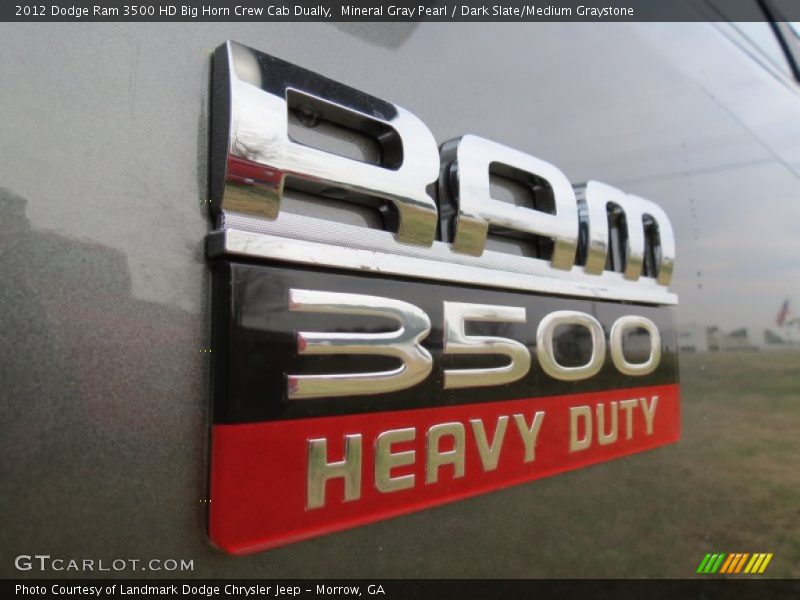 Mineral Gray Pearl / Dark Slate/Medium Graystone 2012 Dodge Ram 3500 HD Big Horn Crew Cab Dually