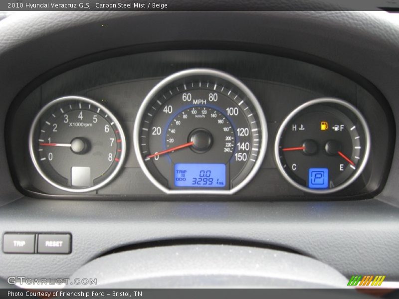 Carbon Steel Mist / Beige 2010 Hyundai Veracruz GLS