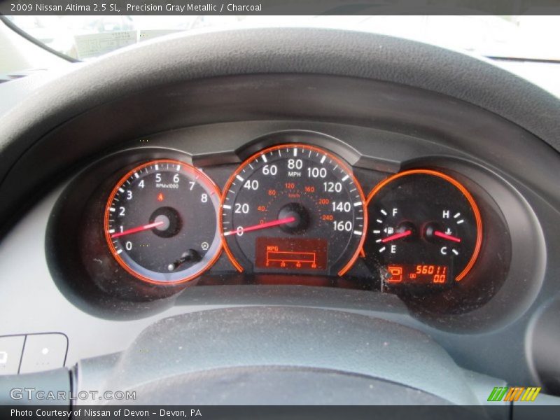 Precision Gray Metallic / Charcoal 2009 Nissan Altima 2.5 SL