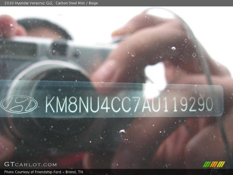 Carbon Steel Mist / Beige 2010 Hyundai Veracruz GLS