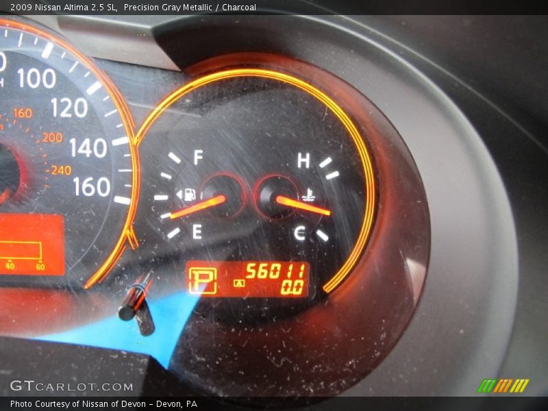 Precision Gray Metallic / Charcoal 2009 Nissan Altima 2.5 SL
