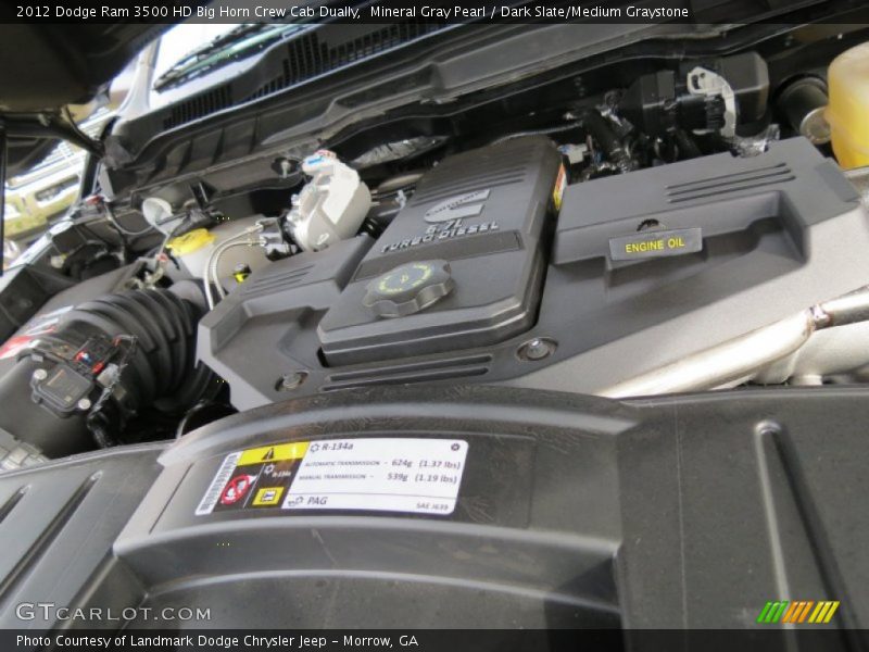 Mineral Gray Pearl / Dark Slate/Medium Graystone 2012 Dodge Ram 3500 HD Big Horn Crew Cab Dually