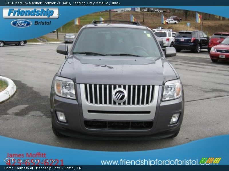 Sterling Grey Metallic / Black 2011 Mercury Mariner Premier V6 AWD