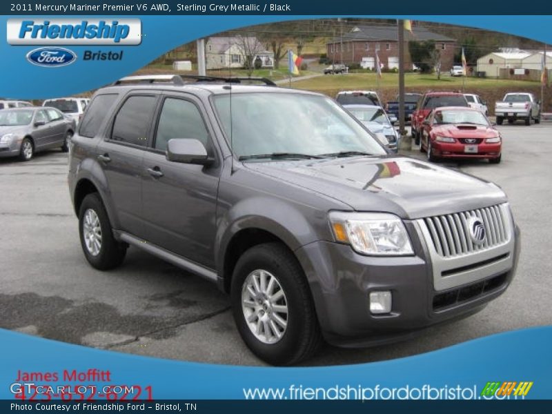 Sterling Grey Metallic / Black 2011 Mercury Mariner Premier V6 AWD