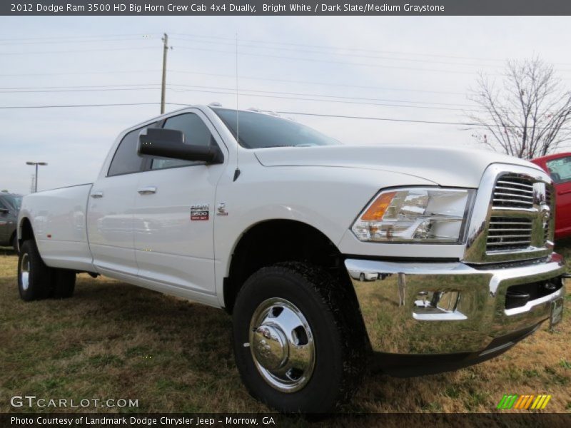 Front 3/4 View of 2012 Ram 3500 HD Big Horn Crew Cab 4x4 Dually