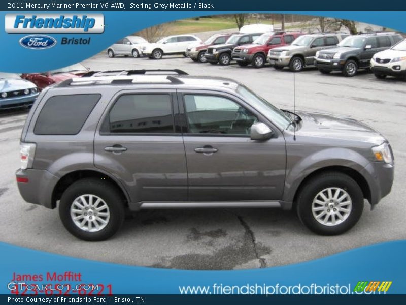 Sterling Grey Metallic / Black 2011 Mercury Mariner Premier V6 AWD