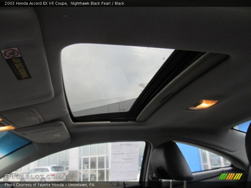 Nighthawk Black Pearl / Black 2003 Honda Accord EX V6 Coupe