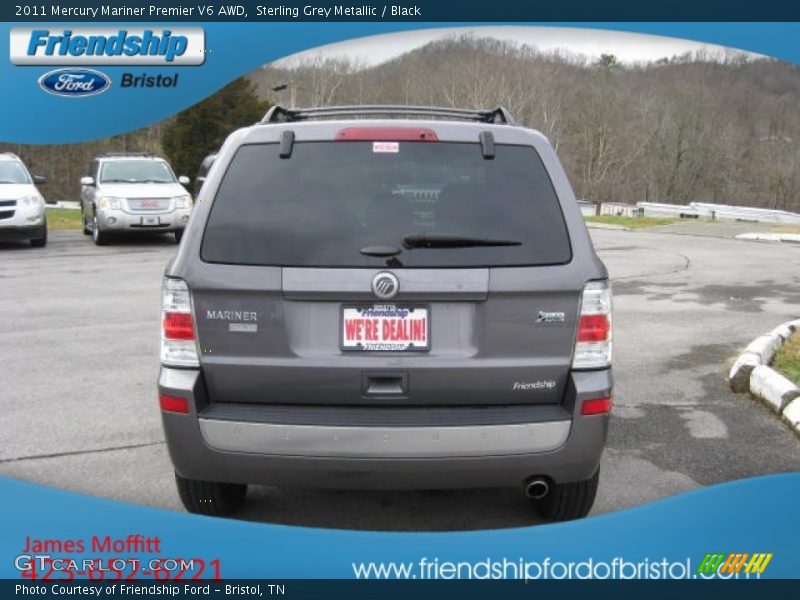 Sterling Grey Metallic / Black 2011 Mercury Mariner Premier V6 AWD