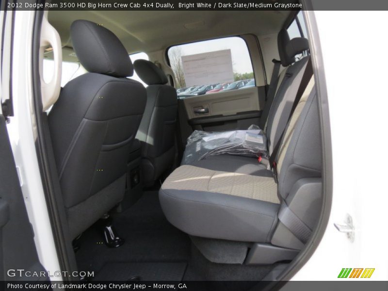 Bright White / Dark Slate/Medium Graystone 2012 Dodge Ram 3500 HD Big Horn Crew Cab 4x4 Dually