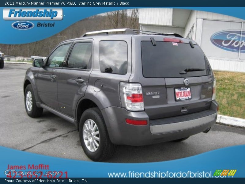 Sterling Grey Metallic / Black 2011 Mercury Mariner Premier V6 AWD