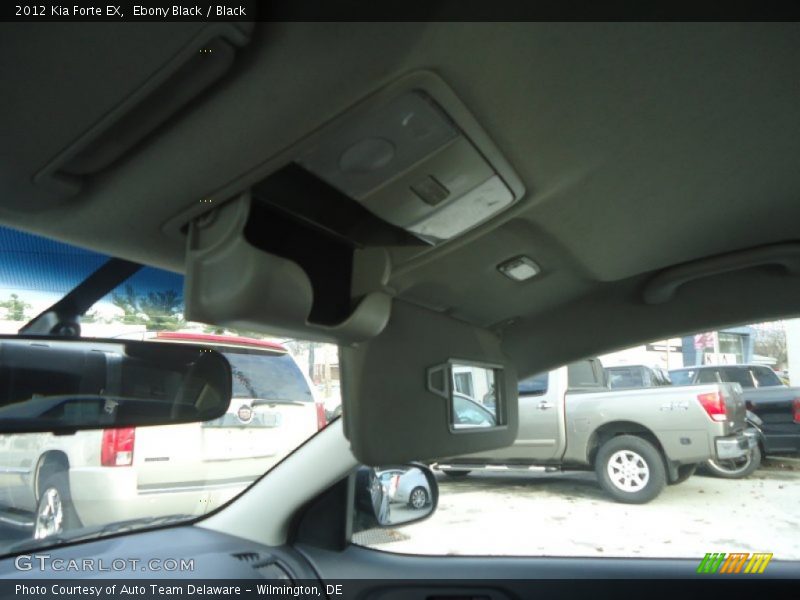 Ebony Black / Black 2012 Kia Forte EX