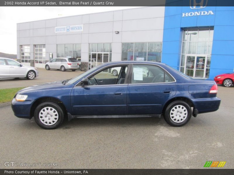 Eternal Blue Pearl / Quartz Gray 2002 Honda Accord VP Sedan