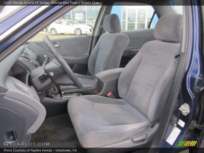 Eternal Blue Pearl / Quartz Gray 2002 Honda Accord VP Sedan