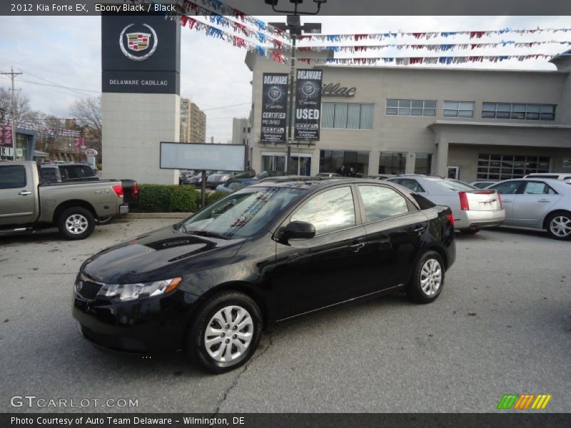 Ebony Black / Black 2012 Kia Forte EX