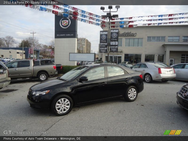 Ebony Black / Black 2012 Kia Forte EX