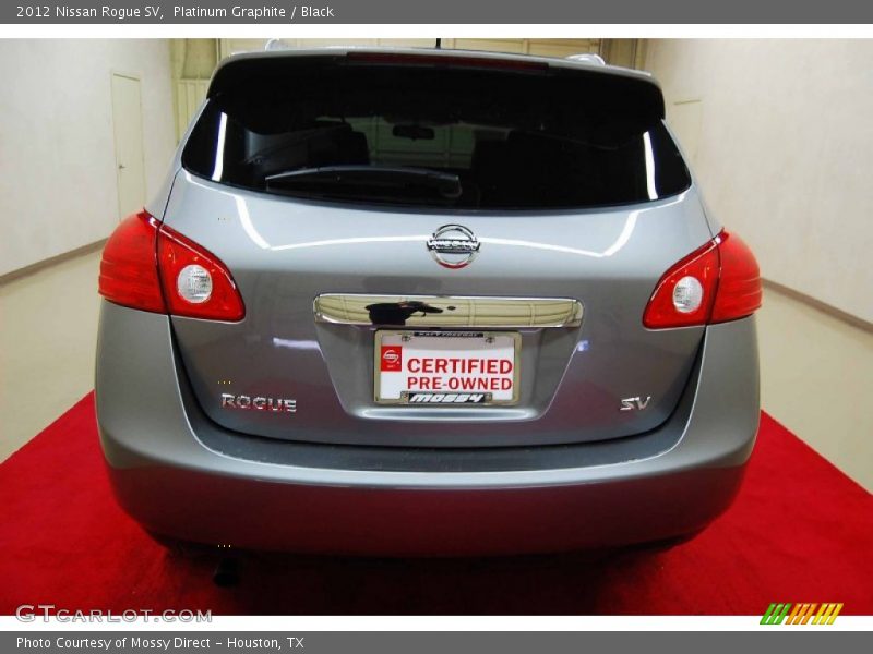 Platinum Graphite / Black 2012 Nissan Rogue SV