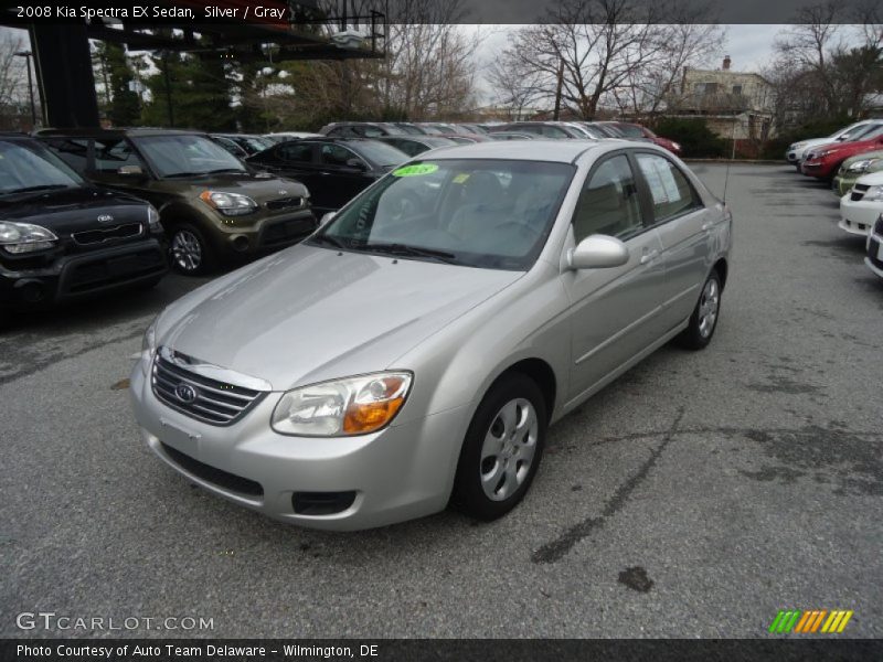 Silver / Gray 2008 Kia Spectra EX Sedan