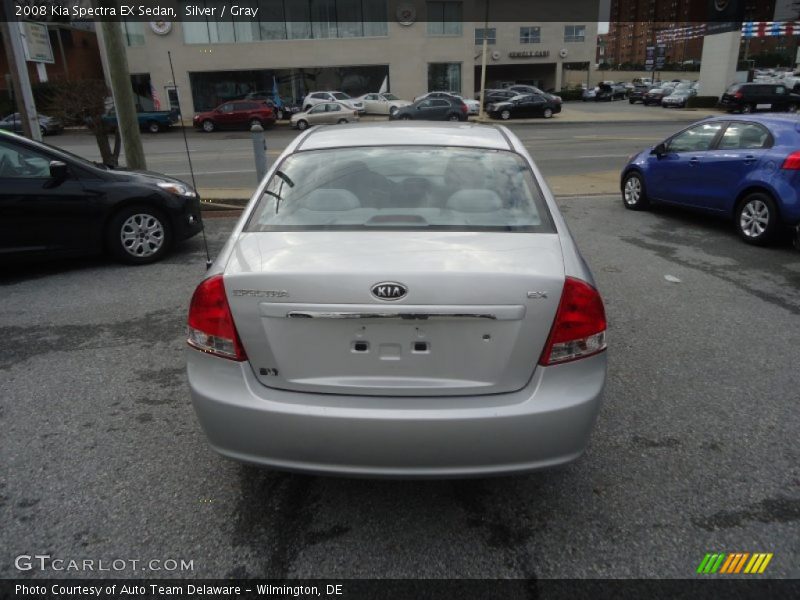 Silver / Gray 2008 Kia Spectra EX Sedan