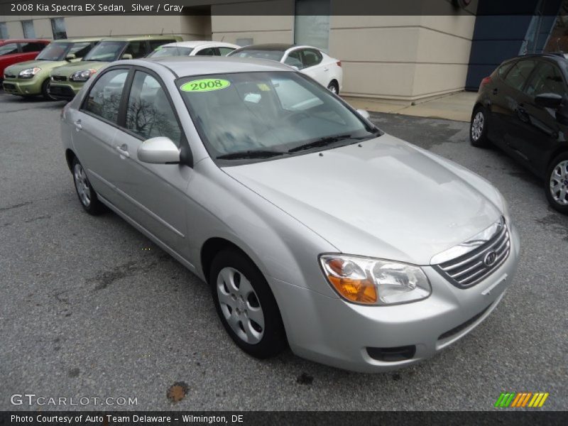 Silver / Gray 2008 Kia Spectra EX Sedan