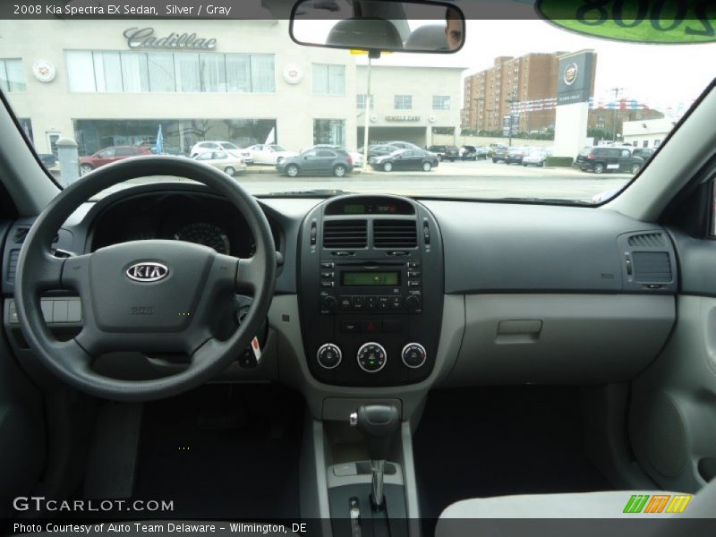 Silver / Gray 2008 Kia Spectra EX Sedan