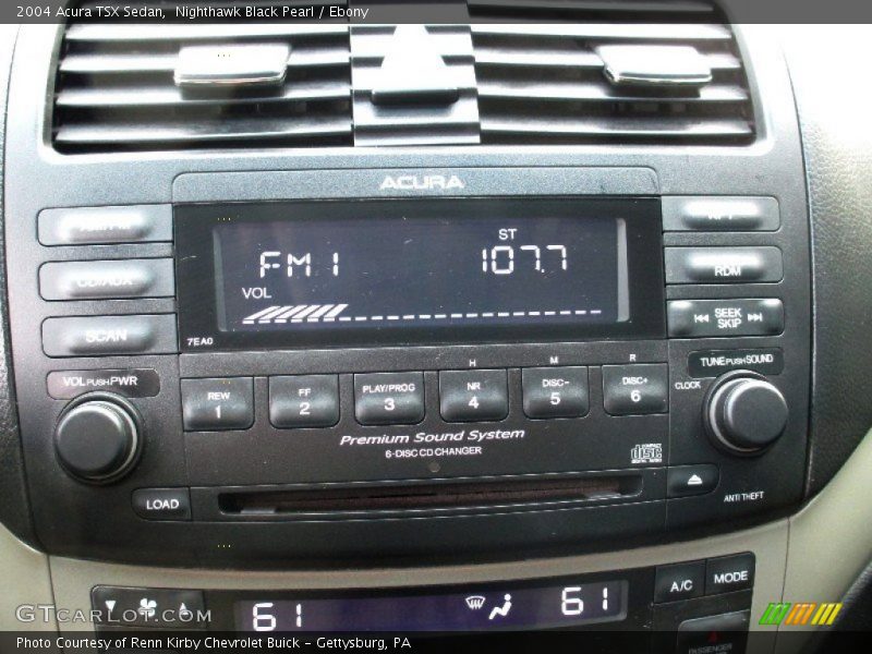 Nighthawk Black Pearl / Ebony 2004 Acura TSX Sedan