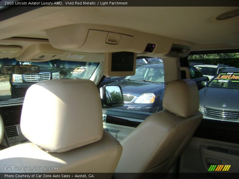 Vivid Red Metallic / Light Parchment 2003 Lincoln Aviator Luxury AWD