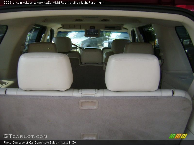 Vivid Red Metallic / Light Parchment 2003 Lincoln Aviator Luxury AWD