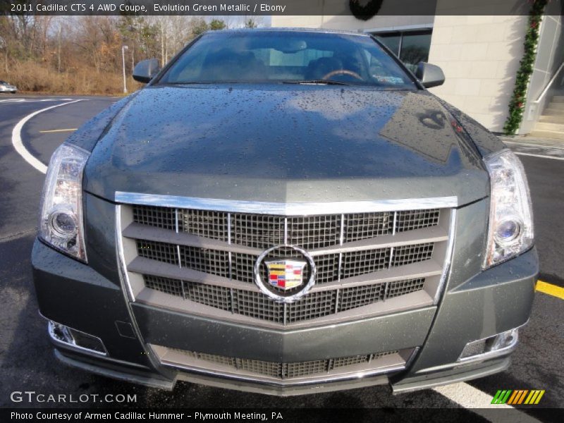 Evolution Green Metallic / Ebony 2011 Cadillac CTS 4 AWD Coupe