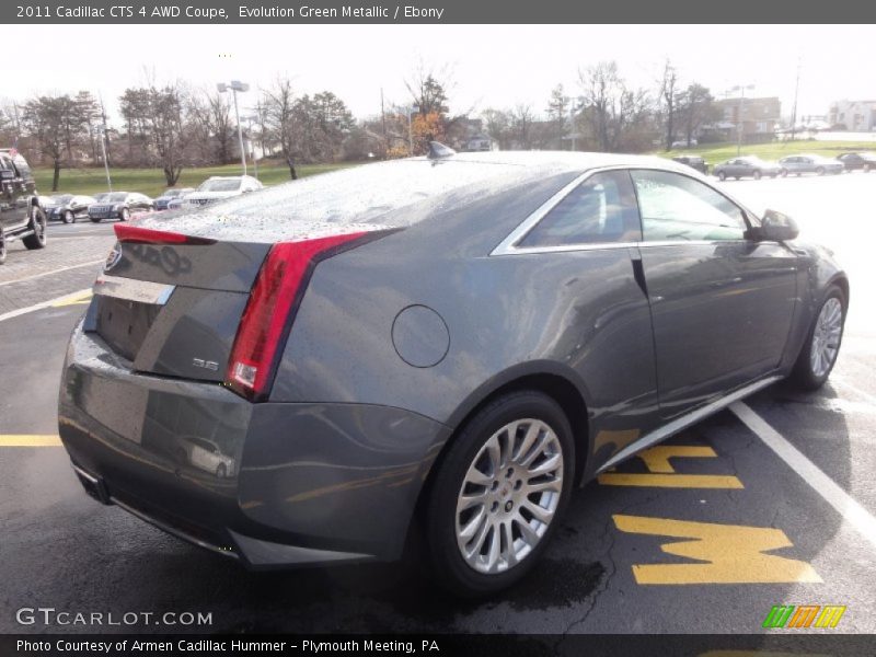 Evolution Green Metallic / Ebony 2011 Cadillac CTS 4 AWD Coupe