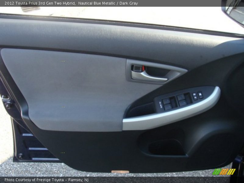 Nautical Blue Metallic / Dark Gray 2012 Toyota Prius 3rd Gen Two Hybrid