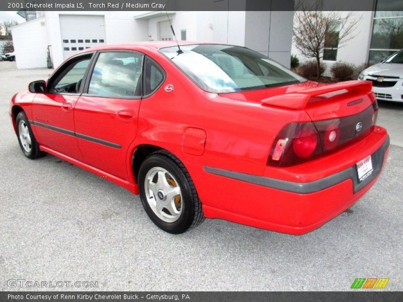Torch Red / Medium Gray 2001 Chevrolet Impala LS
