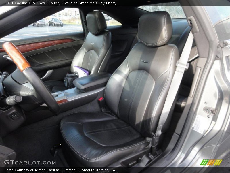 Evolution Green Metallic / Ebony 2011 Cadillac CTS 4 AWD Coupe