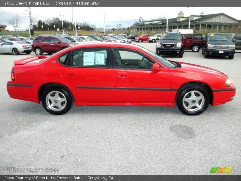 Torch Red / Medium Gray 2001 Chevrolet Impala LS