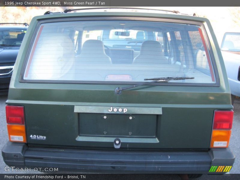 Moss Green Pearl / Tan 1996 Jeep Cherokee Sport 4WD