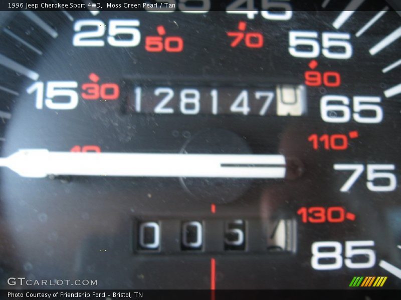 Moss Green Pearl / Tan 1996 Jeep Cherokee Sport 4WD