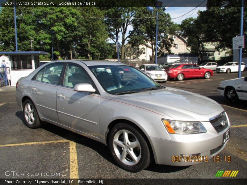 Golden Beige / Beige 2007 Hyundai Sonata SE V6