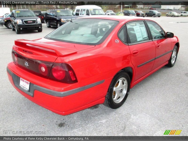 Torch Red / Medium Gray 2001 Chevrolet Impala LS