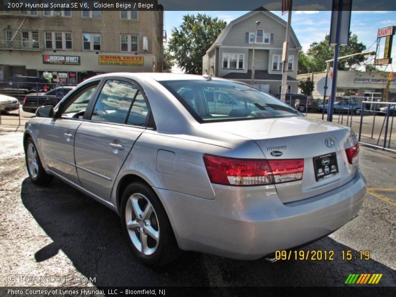 Golden Beige / Beige 2007 Hyundai Sonata SE V6