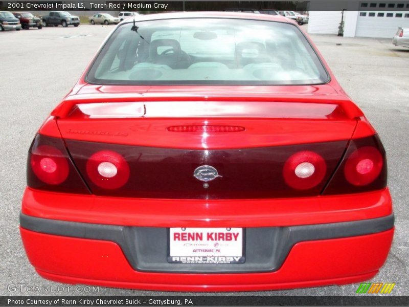 Torch Red / Medium Gray 2001 Chevrolet Impala LS