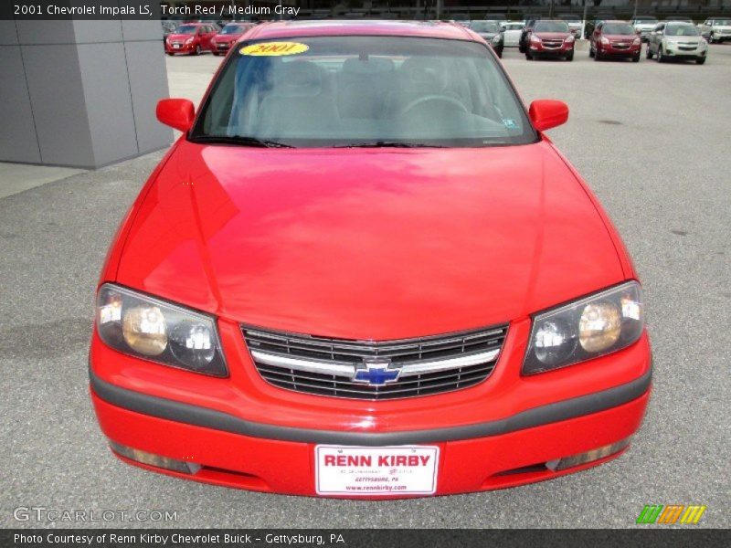 Torch Red / Medium Gray 2001 Chevrolet Impala LS