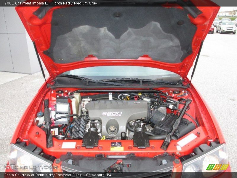 Torch Red / Medium Gray 2001 Chevrolet Impala LS