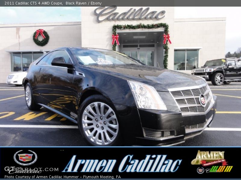 Black Raven / Ebony 2011 Cadillac CTS 4 AWD Coupe