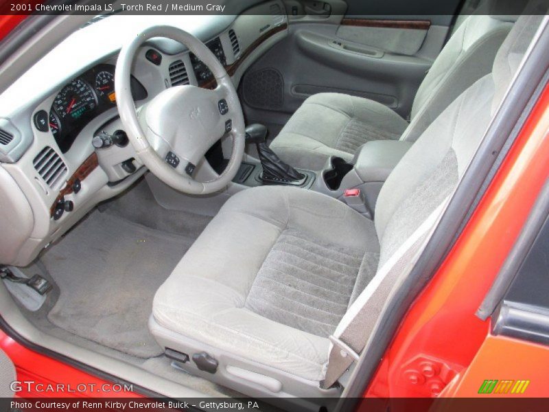 Torch Red / Medium Gray 2001 Chevrolet Impala LS