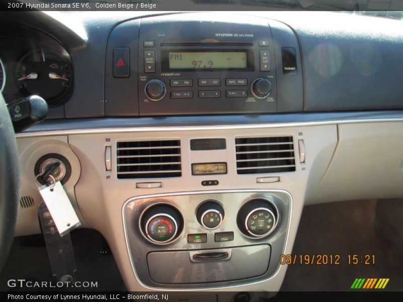 Golden Beige / Beige 2007 Hyundai Sonata SE V6