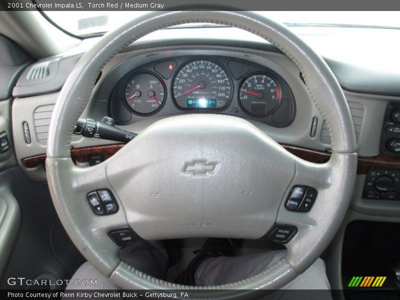 Torch Red / Medium Gray 2001 Chevrolet Impala LS