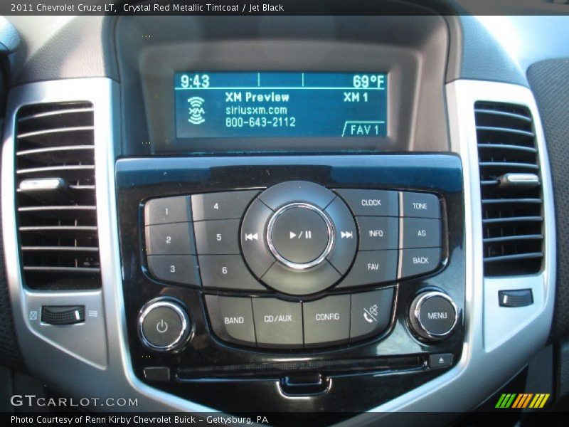Crystal Red Metallic Tintcoat / Jet Black 2011 Chevrolet Cruze LT