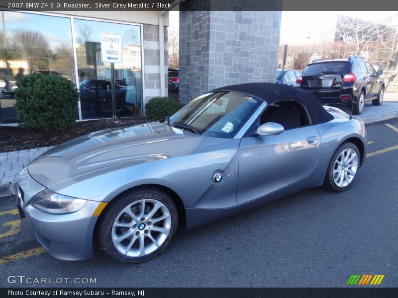 Silver Grey Metallic / Black 2007 BMW Z4 3.0i Roadster