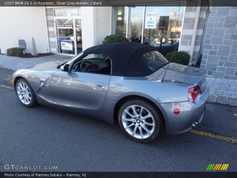 Silver Grey Metallic / Black 2007 BMW Z4 3.0i Roadster